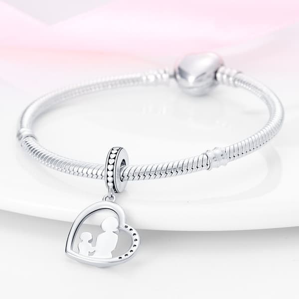 Charm-hänge Silver S925 Mor Dotter Mors Dag-present