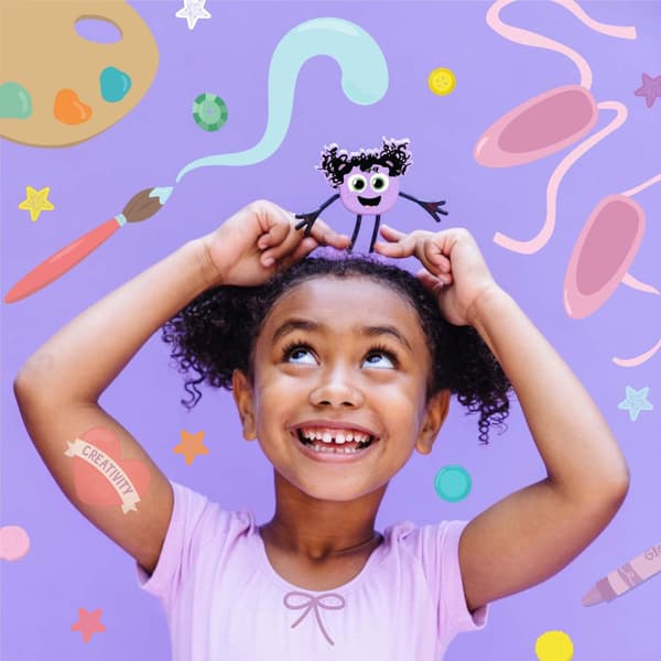 Lumi Vattensensoriska Kuber Set, Lila, Glo Pals