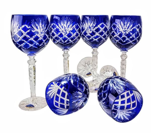 Koboltkristallvinglas 280 ml Ananas