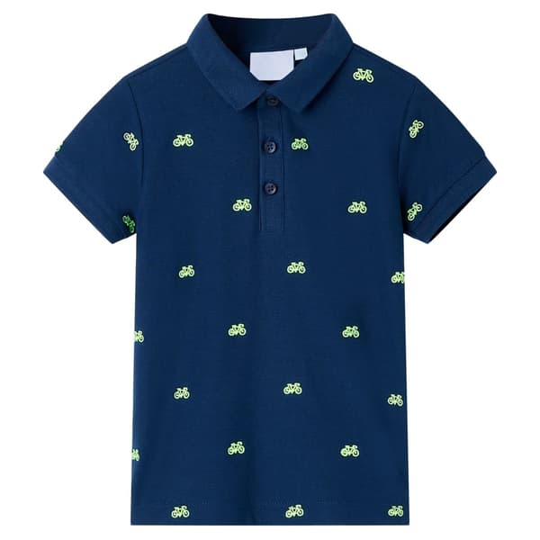 Børnepoloshirt, marineblå, 116