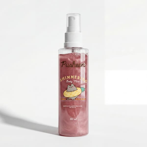 Pusheen glitrende bodyspray roseguld 150 ml