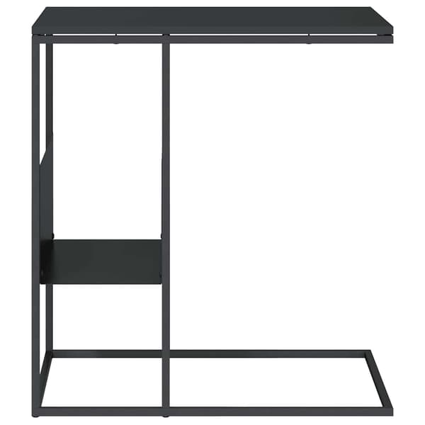 vidaXL sidebord sort 55x36x59,5 cm træbaseret materiale