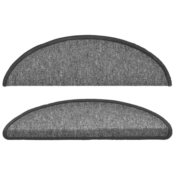 vidaXL Trappsteg, 10 st, 56x17x3 cm, mörkgrå