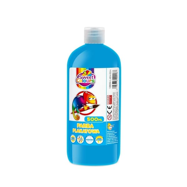 Lyseblå plakatmaling 500ml
