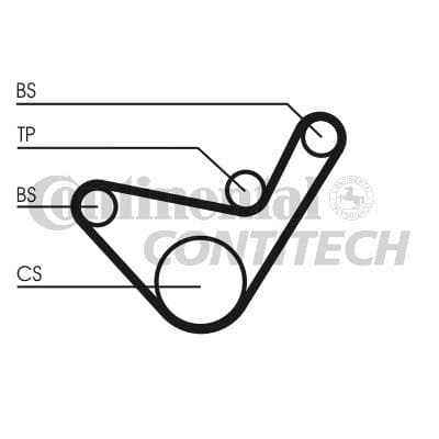 CONTITECH CT 1107 balanceakselrem
