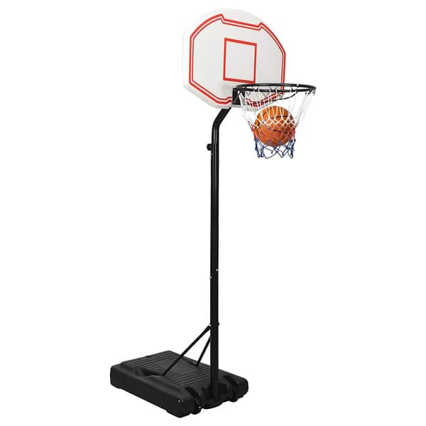 vidaXL Basketställ vit 237-307 cm polyeten