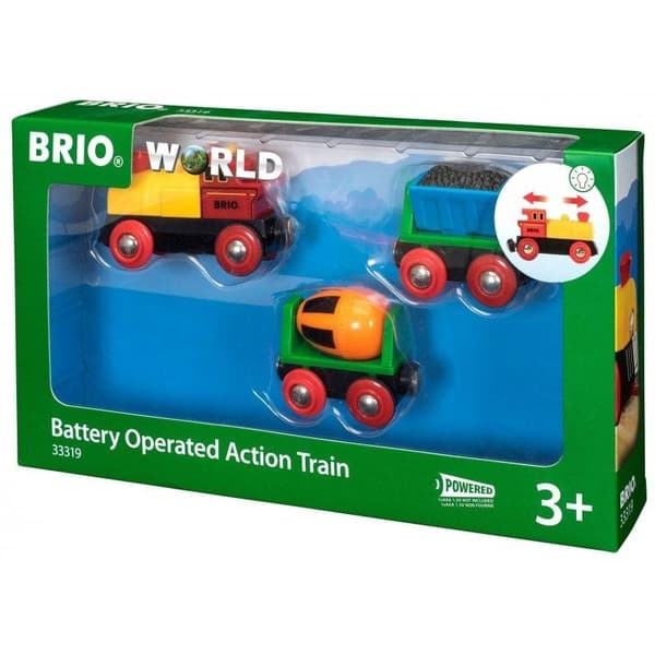Brio lokomotiv med betonblander