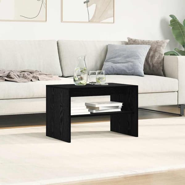 vidaXL TV-skab sort egetræ 60x40x40 cm limet træ