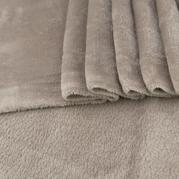 Minky fleece mørk beige