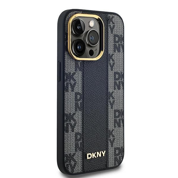 DKNY Ternet Mono Mønster MagSafe-cover til iPhone 13 Pro Max, Sort