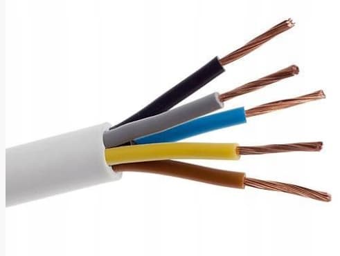 Sähkökaapeli OWY 5x1 1m 300V