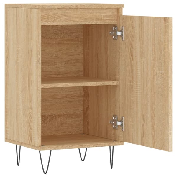 vidaXL kommode, Sonoma eg, 40x35x70 cm, træbaseret materiale