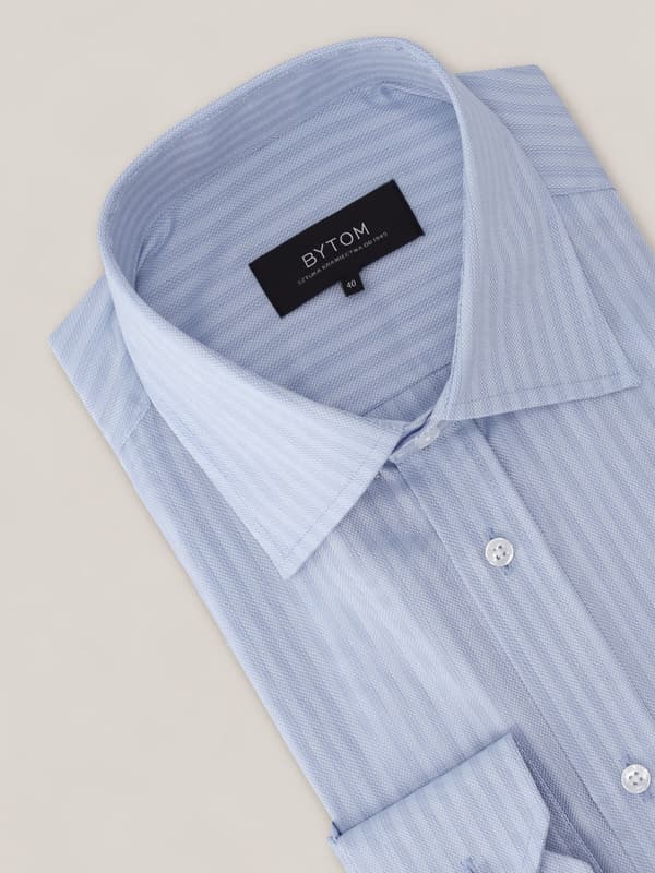 BLÅ SKJORTE MED LANG ÆRM 176-182/37