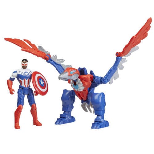 Hasbro Mech Strike Mechasaurus Capitan America 2-pack figurer