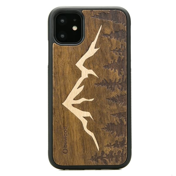 Træcover til iPhone 11 MOUNTAINS IMBUIA