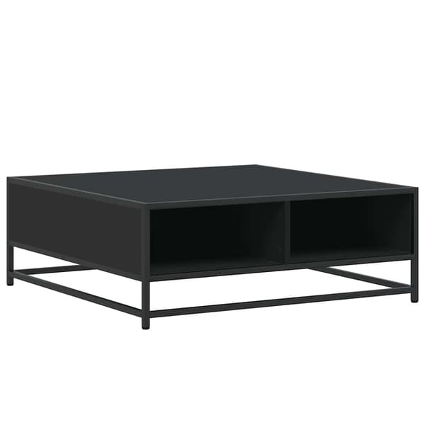 vidaXL sofabord, sort, 80x80x30 cm, træbaseret materiale