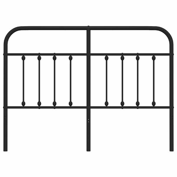 vidaXL metalsengegavl sort 135 cm