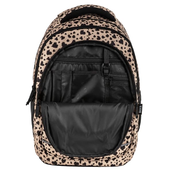 Backup Leopard Beige Ungdomsskolerygsæk til Piger