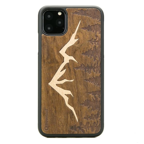 Træcover til iPhone 11 PRO MAX MOUNTAINS IMBUIA