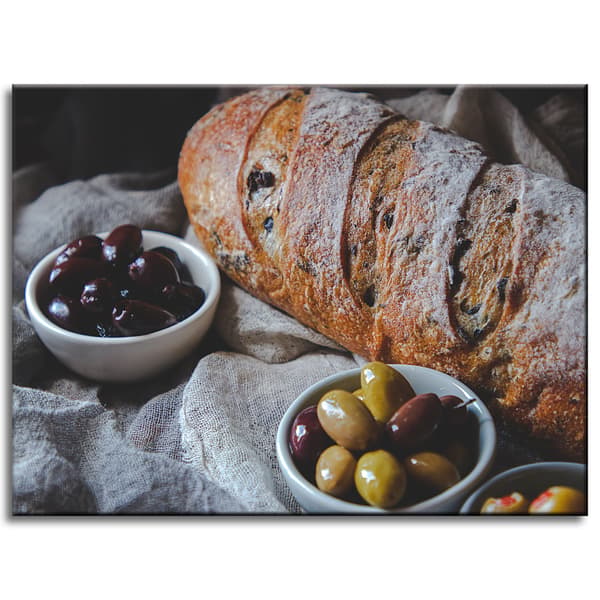 Lærredstryk Køkkenbrød 40x30 cm