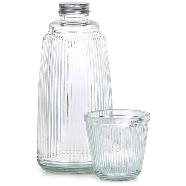 Glaskraffa med glas 1 l och 220 ml 2 delar