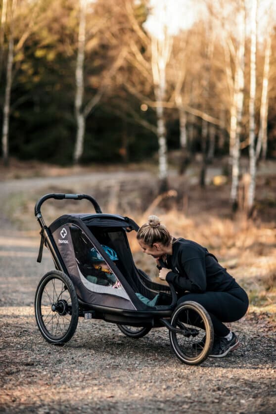 Hamax - COCOON ONE Cykelkärra - Grå/Svart