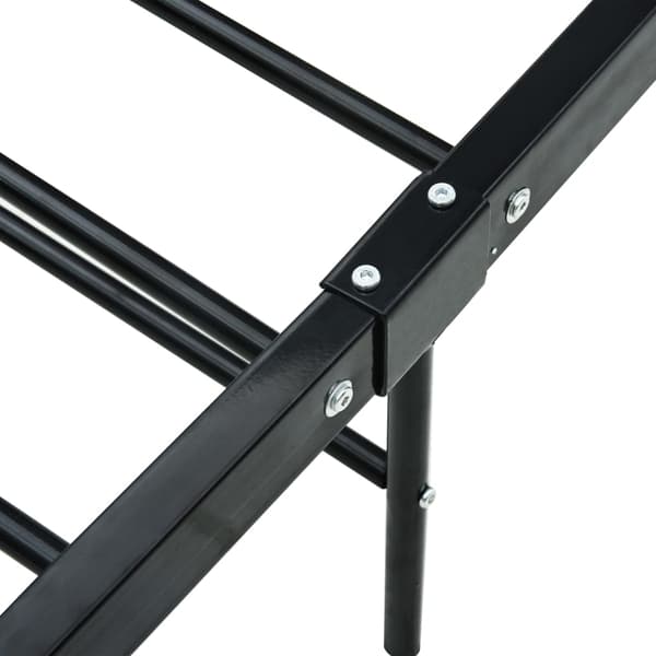 vidaXL sengestel sort metal 100 x 200 cm