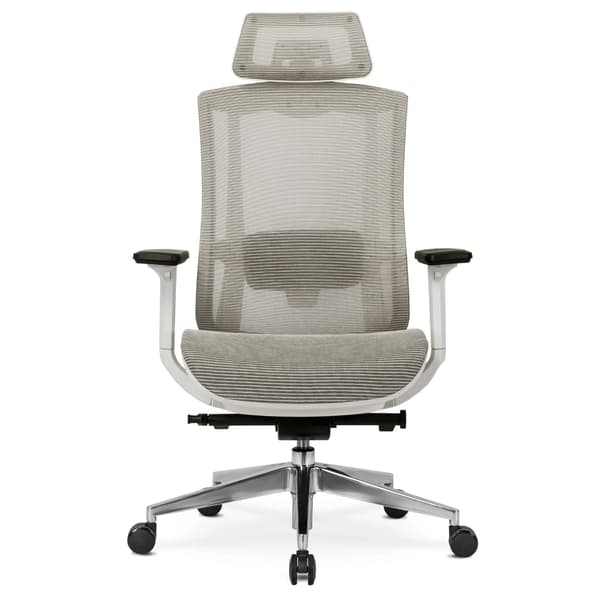 SKY Ergonomisk Drejelig Kontorstol, Beige, Moderne
