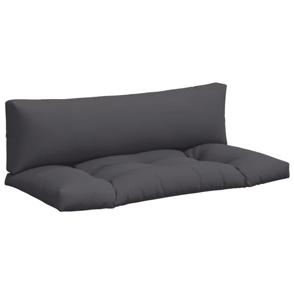 vidaXL Pallsoffkuddar, 2 st, Antracit, Tyg