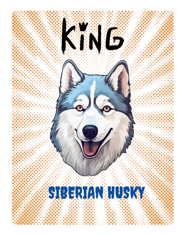 KING HUSKY TALLERKEN - 20x28 cm