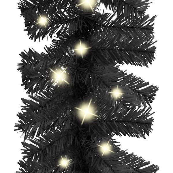 vidaXL julegirlande med LED-lys, 20 m, sort