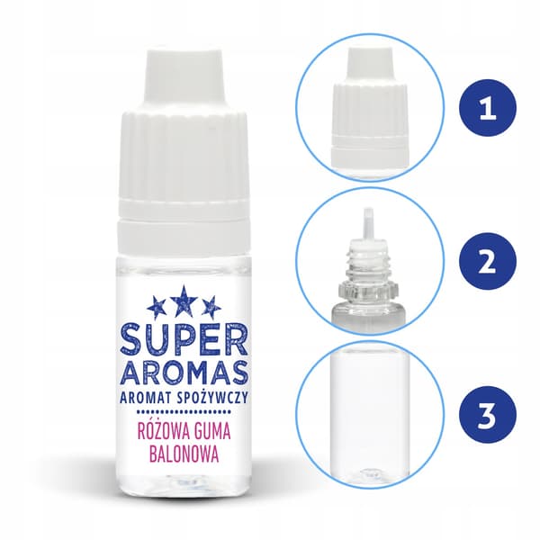 Superaromer Rosa Bubbelgummarom 10 ml