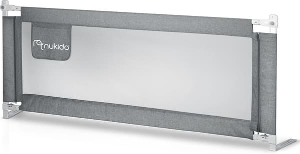 Nukido NK-227 sängyn kaide, harmaa, 180 cm