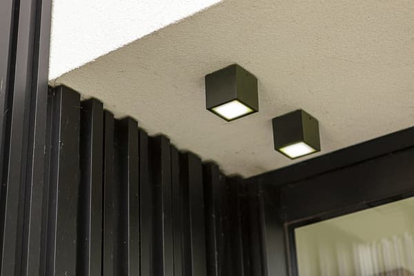 Gemini antracit LED 6,9W 4000K IP65 Rörformad utomhusdownlight