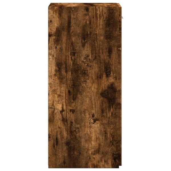 vidaXL kommode, røget eg, 30x42,5x93 cm, træbaseret materiale
