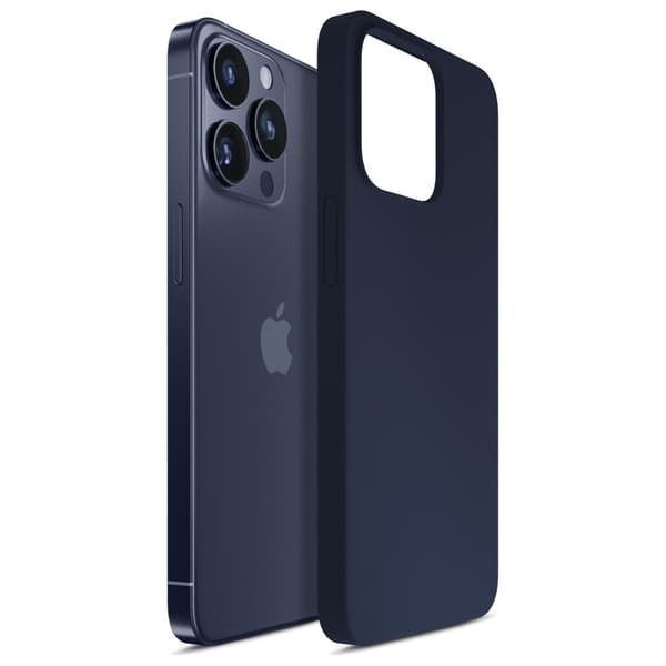 3MK Silikonskal till iPhone 16 Pro Max, Marinblå