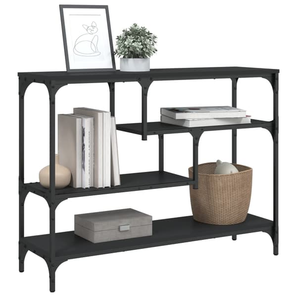 vidaXL konsolbord, sort, 100x30x75 cm