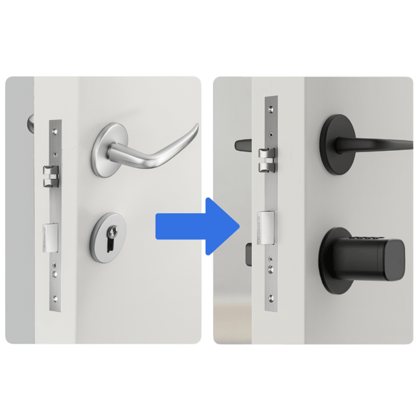 Elektronisk låscylinder V1 TTLock Svart