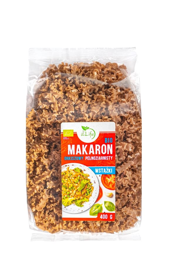 Luomu täysjyväruispastaa - nauhat 400g