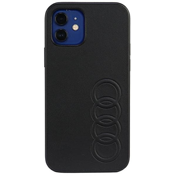 Audi kunstlædercover til iPhone 12/12 Pro, sort