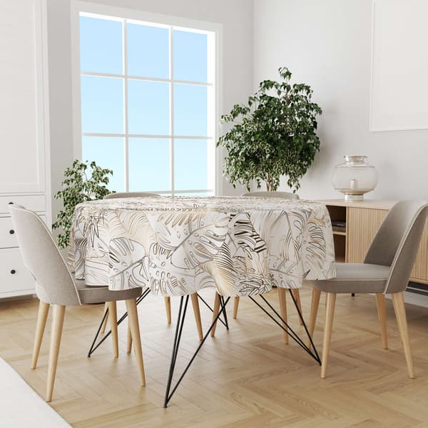 Rund duk tryck 099