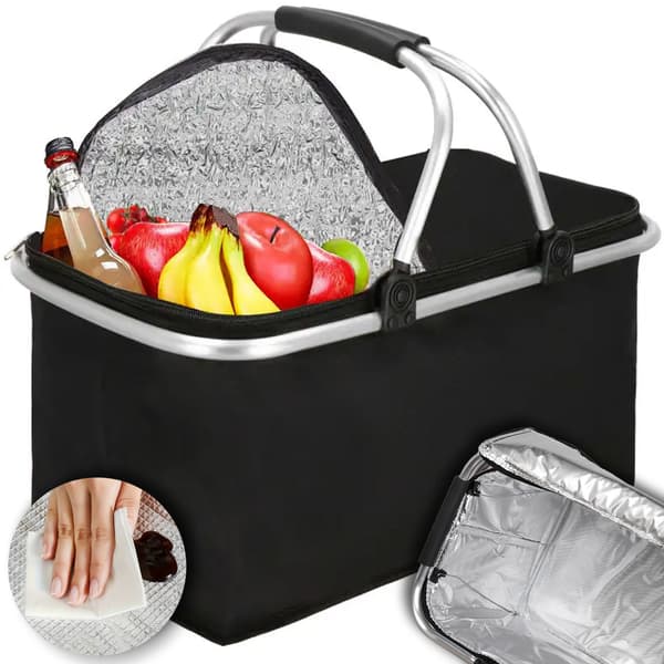 Heckermann 30L picnickurv sort