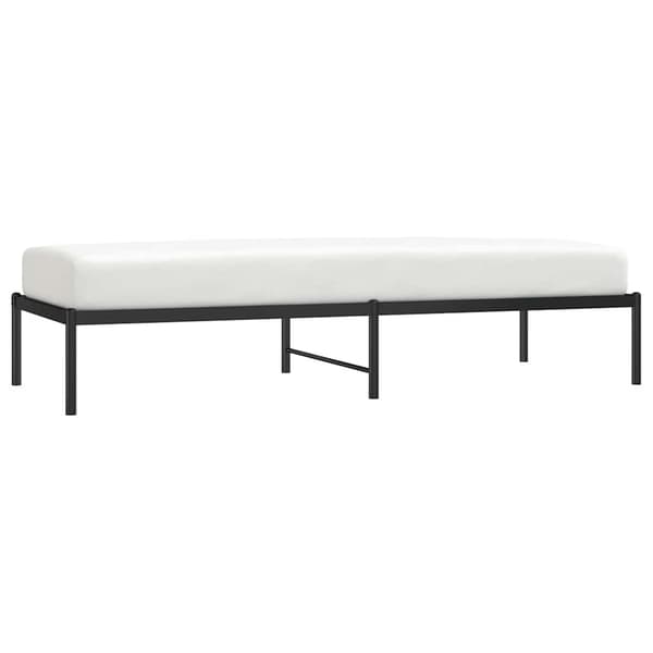vidaXL metalsengestel sort 75x190 cm