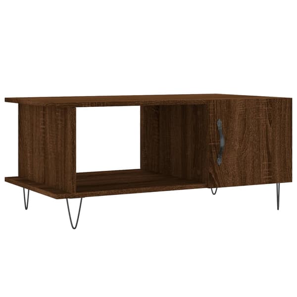 vidaXL Soffbord brun ek 90x50x40 cm