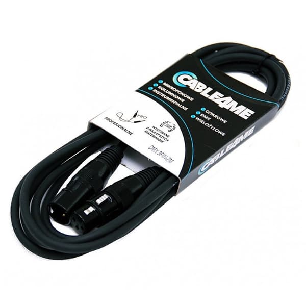 CABLE4ME kabel DMX 3-ben 2 m til lys