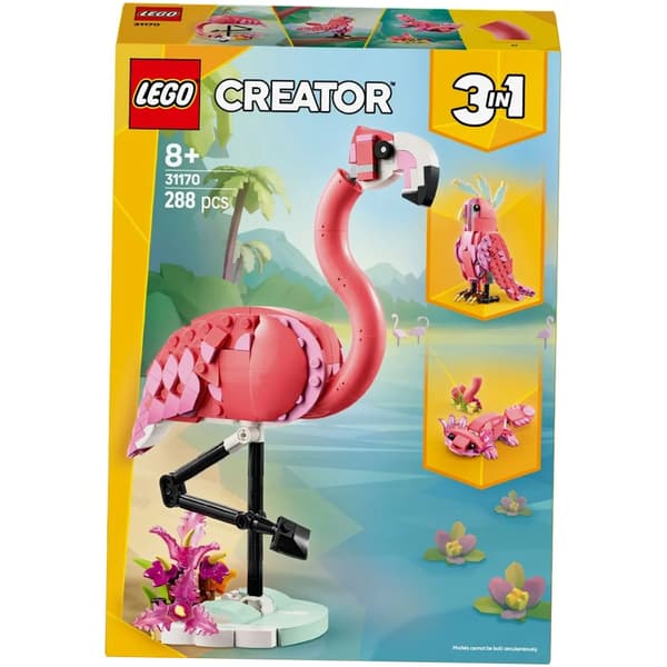 Lego Creator 31170 Vilde dyr: Lyserød flamingo