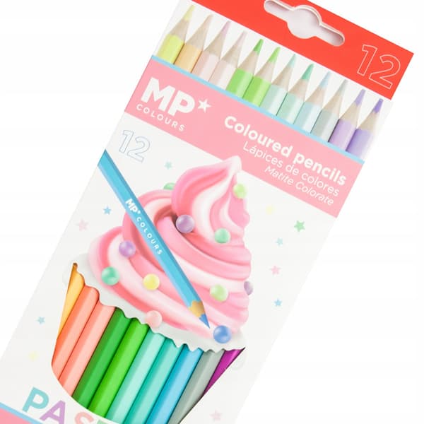 Pastellikynät MP 12 väriä PP827