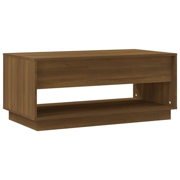vidaXL sofabord brunt egetræ 102,5x55x44 cm