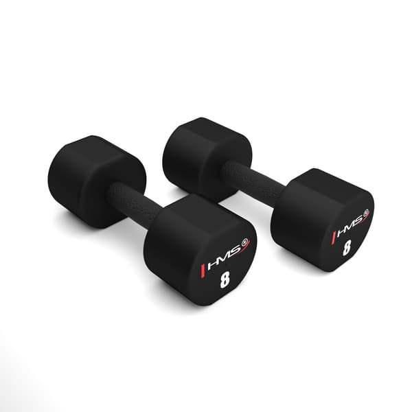 Polyuretan håndvægte 2x8kg TPU HPT08 HMS