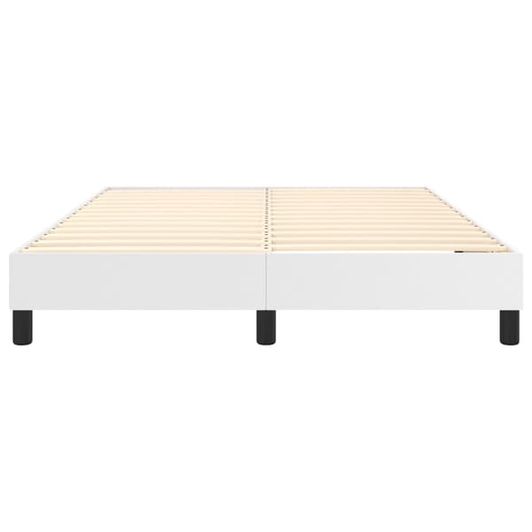 vidaXL Sängram vit 140x190 cm konstläder